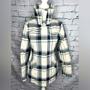 North Face Women’s Spring/Fall lightweight jacket. Black & Cream. Sz XS